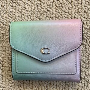 Coach wyn small wallet with ombre